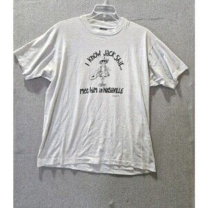Single Stitch T-Shirt KNOW JACK SH.. Met Him In Nashville Sz XL Screen Stars USA